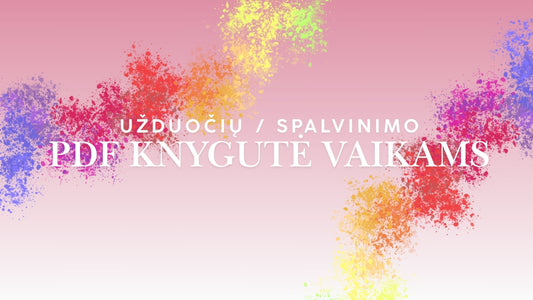 Nemokama PDF spalvinimo / užduočių knygutė vaikams