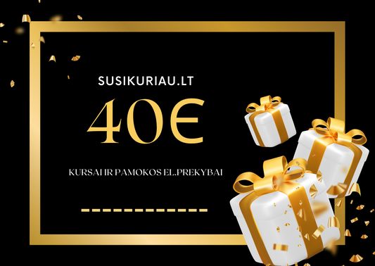 El.dovanų kuponas | 40 eur vertės