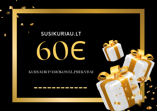 El.dovanų kuponas | 60 eur vertės