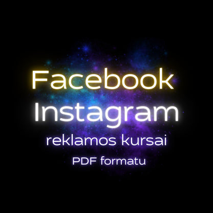 Facebook ir Instagram reklamos kursai PDF